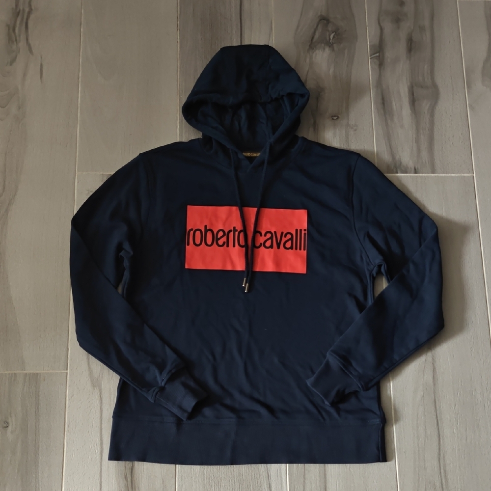Roberto Cavalli Dark Blue and Red Men's Sweatershirt And Top Set. - Picture 2 of 3